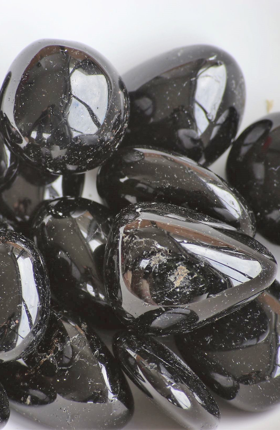 Black Tourmaline Tumbled Stones A Grade